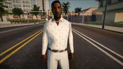 Jizzy con un traje blanco para GTA San Andreas