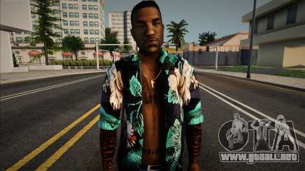 Jizzy con una camisa hawaiana para GTA San Andreas