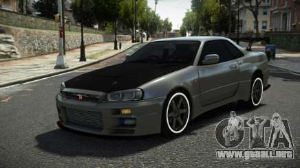 Nissan Skyline R34 Fasbo para GTA 4