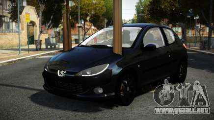 Peugeot 206 Fukav para GTA 4