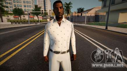 Jizzy con un traje blanco para GTA San Andreas