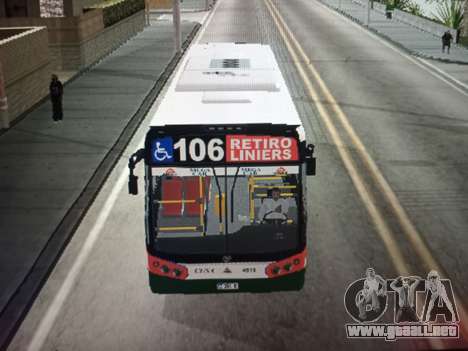 Colectivo linea 106 para GTA San Andreas