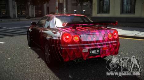 Nissan Skyline R34 Ralokshi S5 para GTA 4