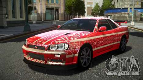 Nissan Skyline R34 Ralokshi S11 para GTA 4