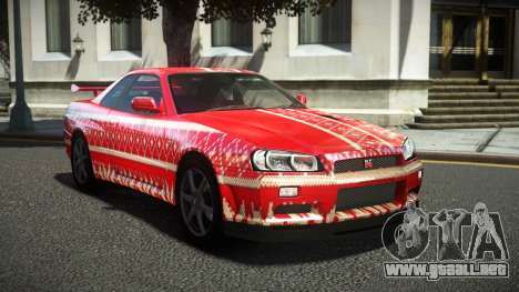 Nissan Skyline R34 Ralokshi S11 para GTA 4