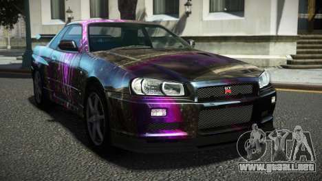 Nissan Skyline R34 Ralokshi S1 para GTA 4