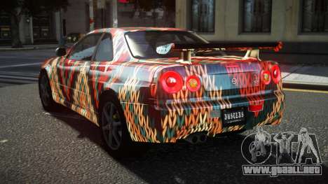 Nissan Skyline R34 Ralokshi S10 para GTA 4