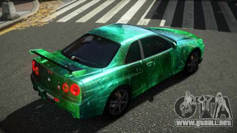 Nissan Skyline R34 Ralokshi S3 para GTA 4