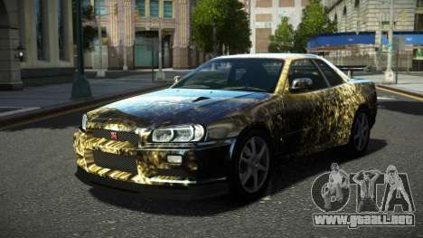 Nissan Skyline R34 Ralokshi S7 para GTA 4