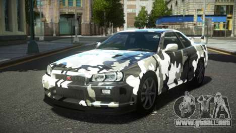 Nissan Skyline R34 Ralokshi S13 para GTA 4