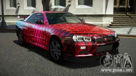 Nissan Skyline R34 Ralokshi S5 para GTA 4