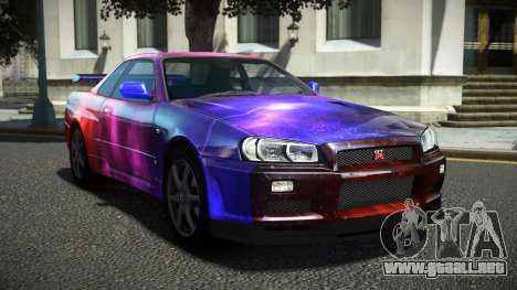 Nissan Skyline R34 Ralokshi S4 para GTA 4