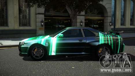 Nissan Skyline R34 Ralokshi S12 para GTA 4