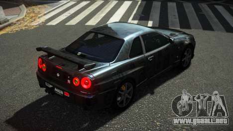 Nissan Skyline R34 Ralokshi S9 para GTA 4