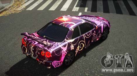Nissan Skyline R34 Ralokshi S14 para GTA 4
