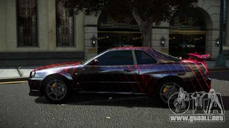 Nissan Skyline R34 Ralokshi S5 para GTA 4