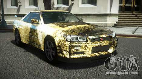 Nissan Skyline R34 Ralokshi S7 para GTA 4