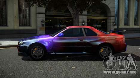 Nissan Skyline R34 Ralokshi S4 para GTA 4