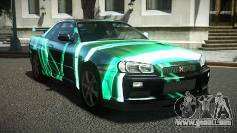 Nissan Skyline R34 Ralokshi S12 para GTA 4
