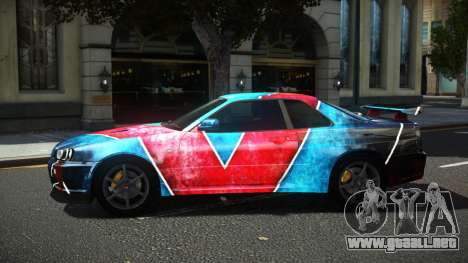 Nissan Skyline R34 Ralokshi S6 para GTA 4