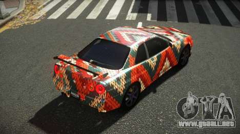 Nissan Skyline R34 Ralokshi S10 para GTA 4