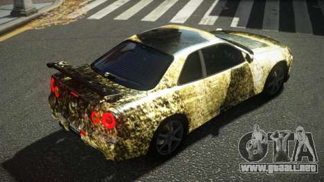 Nissan Skyline R34 Ralokshi S7 para GTA 4