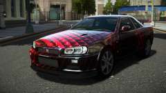 Nissan Skyline R34 Ralokshi S5 para GTA 4