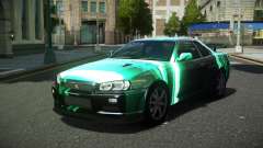 Nissan Skyline R34 Ralokshi S12 para GTA 4