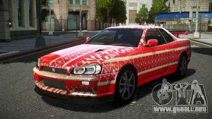 Nissan Skyline R34 Ralokshi S11 para GTA 4