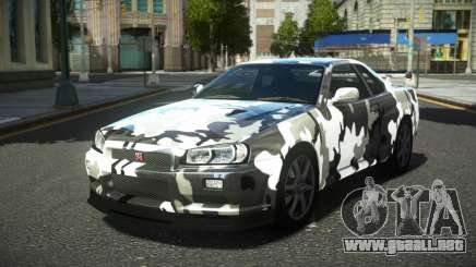 Nissan Skyline R34 Ralokshi S13 para GTA 4