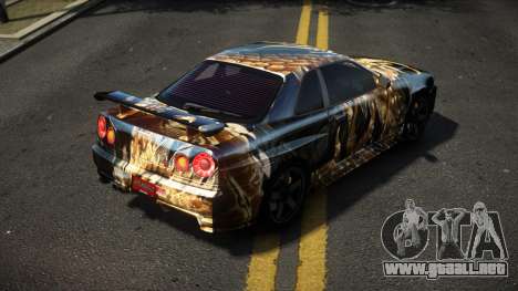 Nissan Skyline R34 Dezro S10 para GTA 4