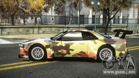 Nissan Skyline R34 Dibofas S8 para GTA 4