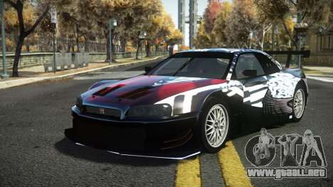 Nissan Skyline R34 Dibofas S4 para GTA 4