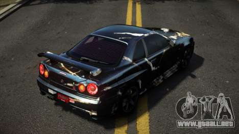 Nissan Skyline R34 Dezro S7 para GTA 4