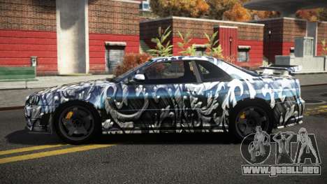 Nissan Skyline R34 Dezro S3 para GTA 4