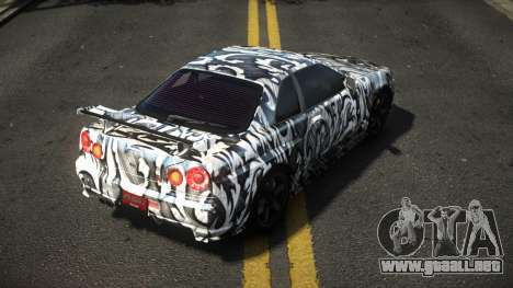 Nissan Skyline R34 Dezro S3 para GTA 4