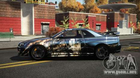 Nissan Skyline R34 Dezro S7 para GTA 4