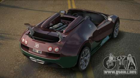 Bugatti Veyron Roadster para GTA San Andreas