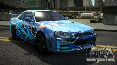 Nissan Skyline R34 Dezro S12 para GTA 4