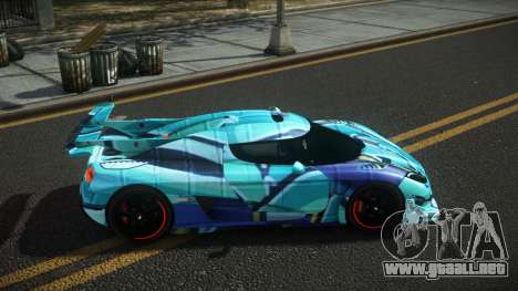 Koenigsegg Agera One Toshimy S11 para GTA 4