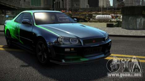 Nissan Skyline R34 Dezro S9 para GTA 4