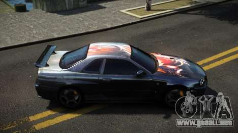 Nissan Skyline R34 Dezro S14 para GTA 4