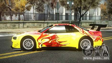 Nissan Skyline R34 Dibofas S12 para GTA 4