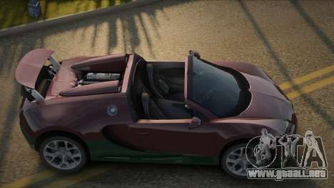 Bugatti Veyron Roadster para GTA San Andreas