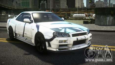 Nissan Skyline R34 Dezro S5 para GTA 4