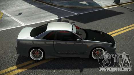 Nissan Skyline R34 Vuzax para GTA 4