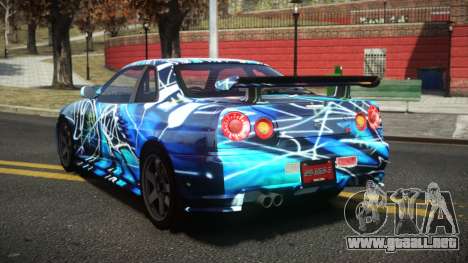 Nissan Skyline R34 Dezro S12 para GTA 4