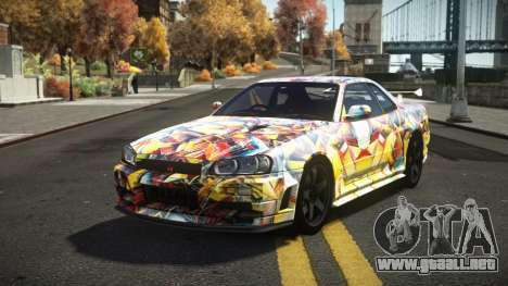 Nissan Skyline R34 Dezro S1 para GTA 4