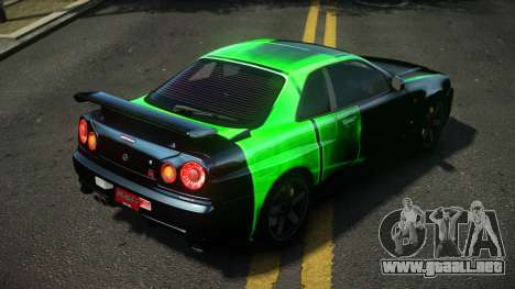 Nissan Skyline R34 Dezro S9 para GTA 4