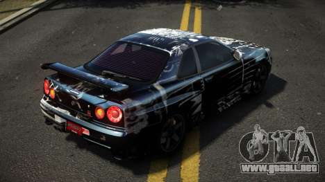 Nissan Skyline R34 Dezro S13 para GTA 4